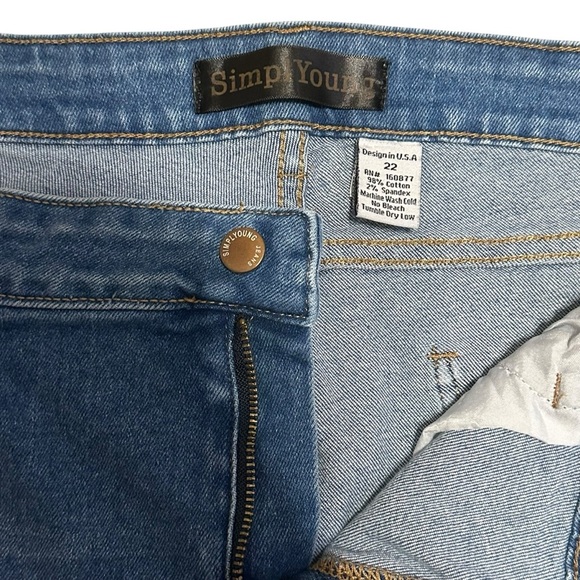 Plus Size jean bermuda shorts Size 22 - Picture 5 of 5